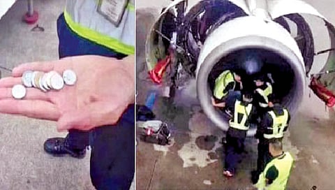 इंजिनच्या दिशेने नाणी भिरकावल्याने फ्लाईटला 4 तास उशीर