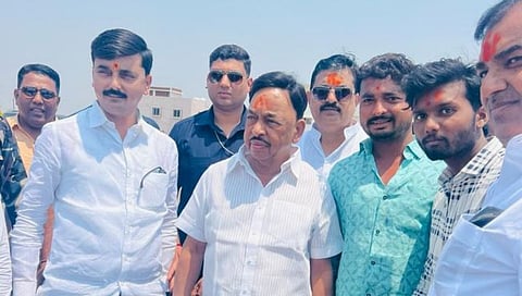 केंद्रीय मंत्री नारायण राणे यांनी घेतले तुळजाभवानीचे दर्शन