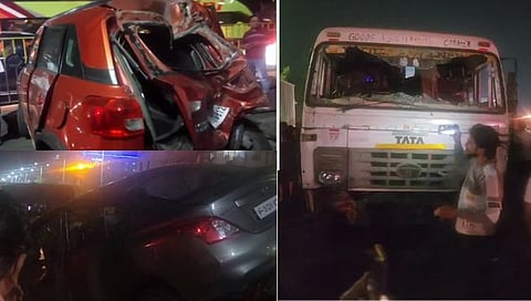 नागपूरमध्ये भीषण अपघात! मानकापूर रोड उड्डाणपूल परिसरात भरधाव कंटेनरची सहा वाहनांना धडक