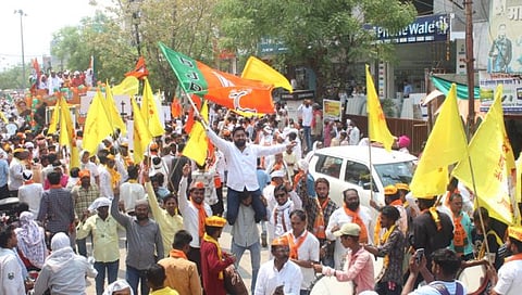 रावसाहेब दानवेंचा शक्तीप्रदर्शनाने अर्ज दाखल; भव्य रॅलीसह सभा