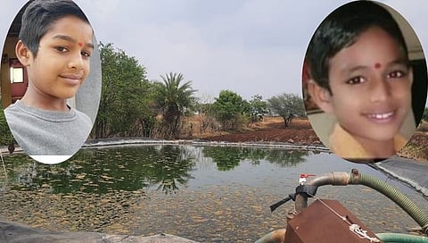 पाबळ येथील शेततळ्यात बुडून दोन भावांचा मृत्यू झाला