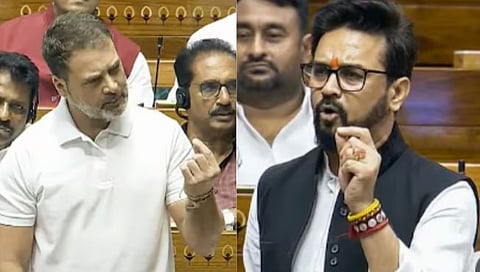 Rahul Gandhi on  Anurag Thakur