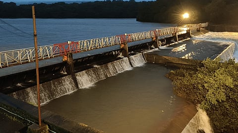 Radhangari Dam gate no 4 And Five Closed