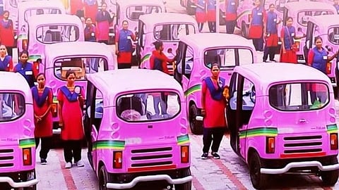  pink e-rickshaw