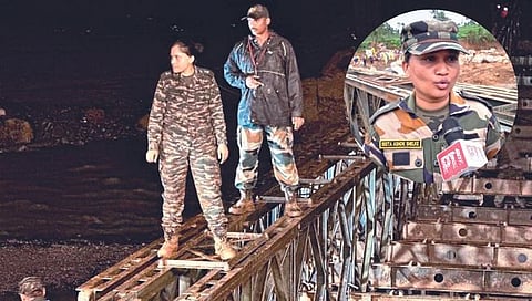 Major Sita Shelke built a bridge in Wayanad for rescue people