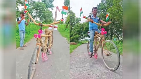 Bicycle Built of Bamboo