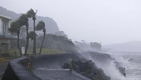 Cyclone in Japan