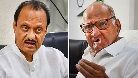 Ajit pawar and  Sharad pawar