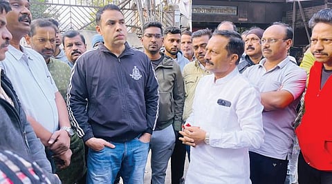 hemant Rasane in action mode