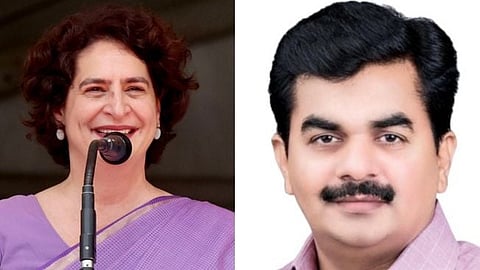 MPs Priyanka Gandhi and Ravindra Chavan|