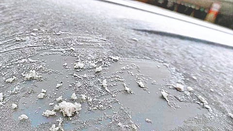 Snowfall in Mahabaleshwar |