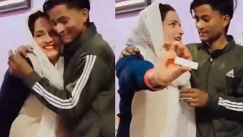 seema haider pregnant confirm by kit test and baby bump sachin meena will become father