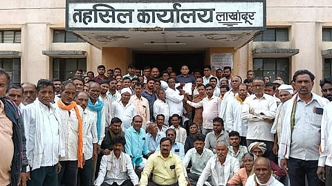 Lakhani tehsil farmers protest