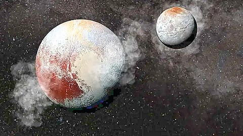pluto collision with its moon