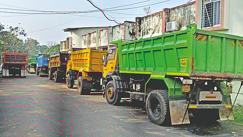 Illegal sand transportation