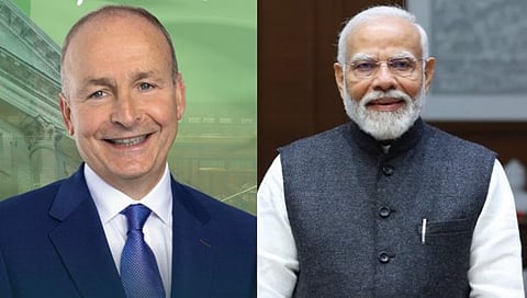 Micheal Martin, Narendra Modi 