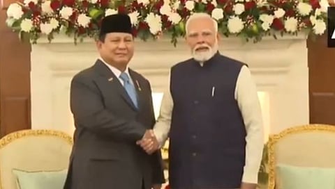Prime Minister Narendra Modi and Prabowo Subianto 