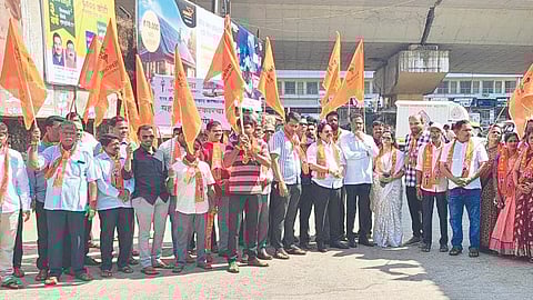 Thackeray Shiv Sena Protest