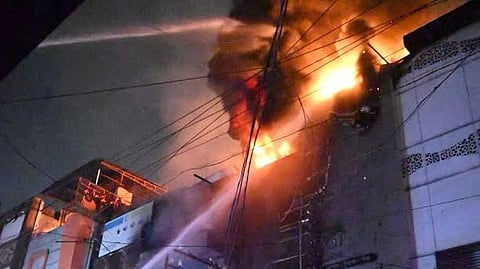 Amaravati Fire News |