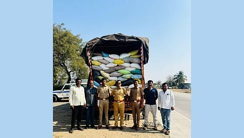 Ration rice seized by police