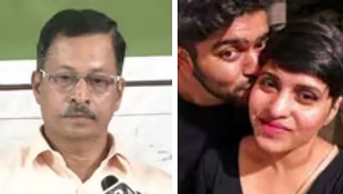 विकास वालकर दुसऱ्या छायाचित्रात श्रद्धा वालकर व तिचा प्रियकर आफताब पूनावाला