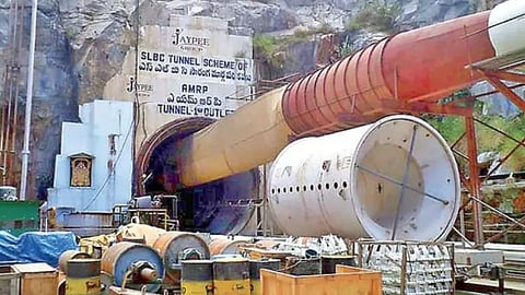 telangana tunnel collapses