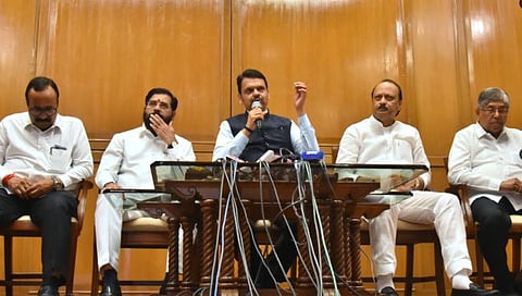 अर्थसंकल्‍पाच्या पूर्वसंध्येला महायुती सरकारने पत्रकार परिषद घेतली. 