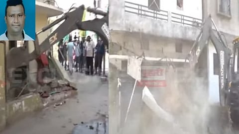 Bulldozer action at Faheem Khan's house in Nagpur