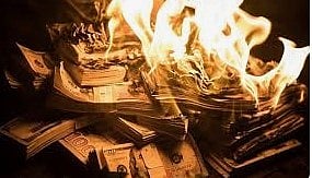 Money burned