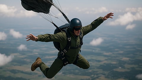 स्काय डायव्हिंगवेळी पॅराशूट न उघडल्याने हवाई दलाच्या अधिकाऱ्याचा मृत्यू!