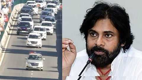 pawan kalyan convoy stopped traffic many students miss jee main 2025 exam