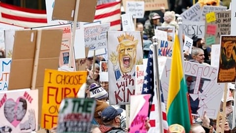 Anti-Trump protests across the US