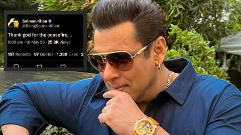 Salman Khan deleted tweet on Ceasefire