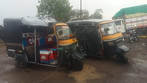 electric pole lightning strike