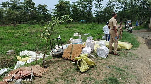 Gundale Plastic Godown Fire