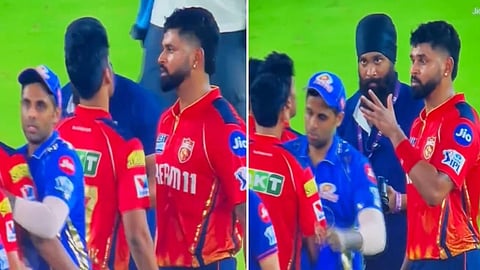 IPL 2025 Punjab Kings vs Mumbai Indians Shreyas Iyer angry on Shashank Singh |