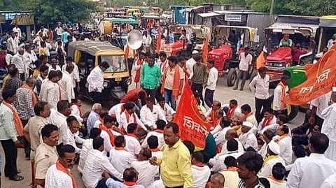 Farmers Protest  Shiv Sena Thackeray  