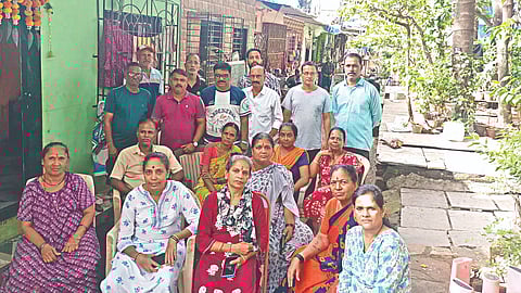 Slum redevelopment protest