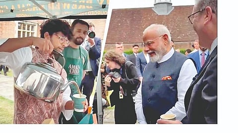 Indian tea seller in london wins hearts with witty comment to pm modi