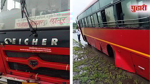 Beed ST Bus Accident | चालत्या एसटीची मागील दोन चाके निखळली; चालकाच्या प्रसंगावधानाने ७० प्रवाशांचे प्राण वाचले!