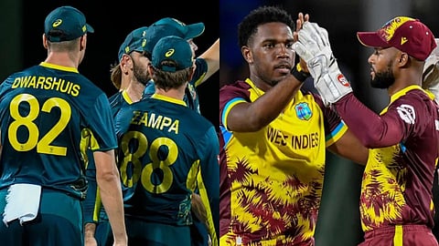 wi vs aus t20 series australia beat west indies in 5th match by 3 wickets and won series clean sweep 
