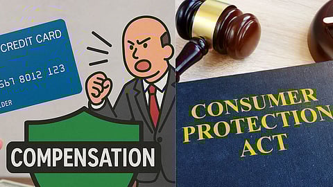 credit card limit 35000 why recovered 46896 private bank pulled up by consumer commission