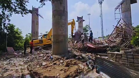 Koradi Temple Gate Collapse