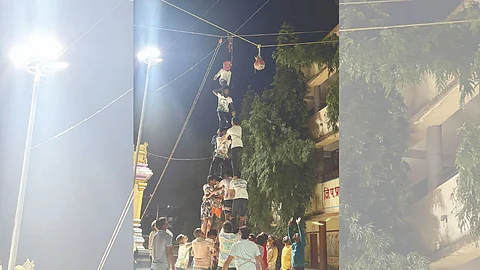Govinda Practice Tathawade: ताथवडेत रंगतोय दहीहंडीचा थरार; नरसिंह गोविंद पथकाचा पाच थरांचा सराव सुरू