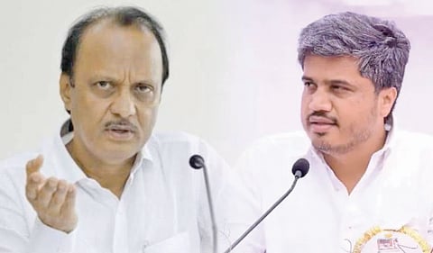 Ajit Pawar warns Rohit Pawar