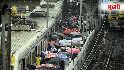Mumbai Local Train Rain update