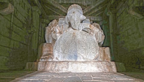 Ganesh Puja : kadlekalu-ganesha-statue-vijayanagara-glory