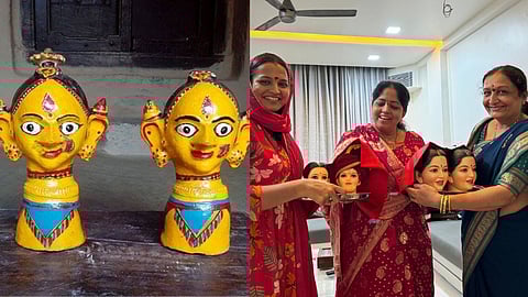 ganesh chaturthi art of balutedars gauri masks gets a corporate look Know the interesting journey of mask making