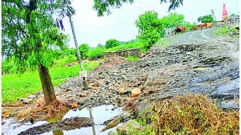 image of damaged area