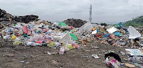 Unauthorized garbage depot in Katraj Ghat
